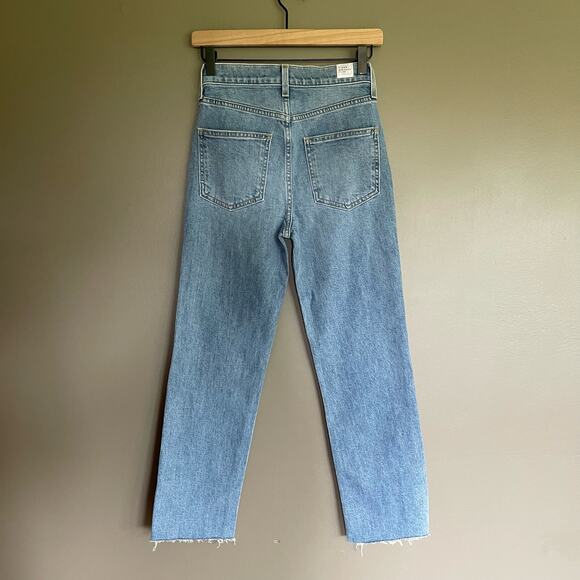 NWOT FRANK & EILEEN MONAGHAN Mom Jean Size 24 Blue Denim High Waist Straight Leg - Picture 12 of 16